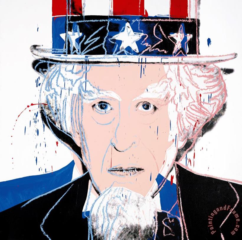 Uncle Sam (from Myths) painting - Andy Warhol Uncle Sam (from Myths) Art Print