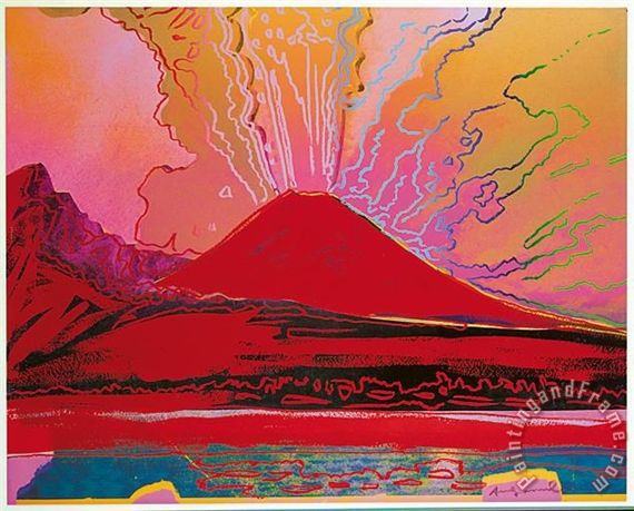 Andy Warhol Vesuvius 1985 Art Painting