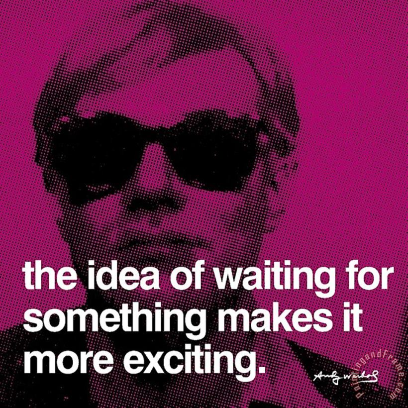 Andy Warhol Waiting Art Painting