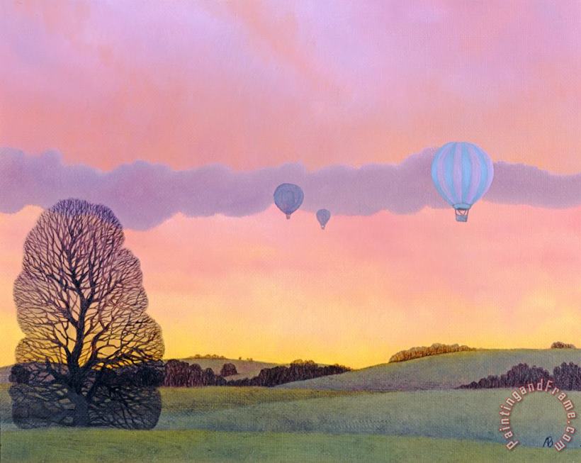 Ann Brian Balloon Race Art Painting