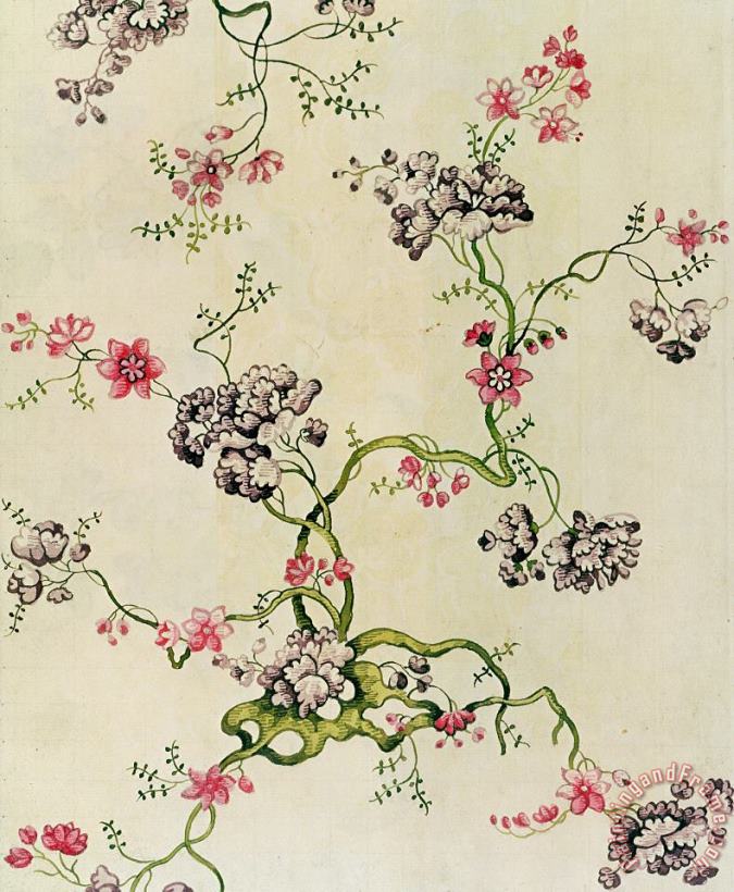 Silk Design painting - Anna Maria Garthwaite Silk Design Art Print