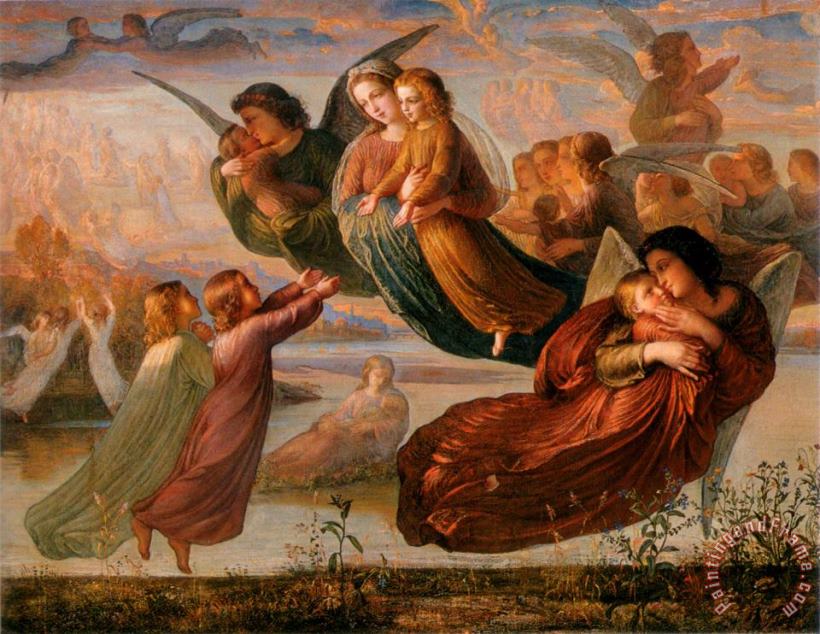 Anne Francois Louis Janmot The Poem of The Soul Memory of Heaven Art Painting