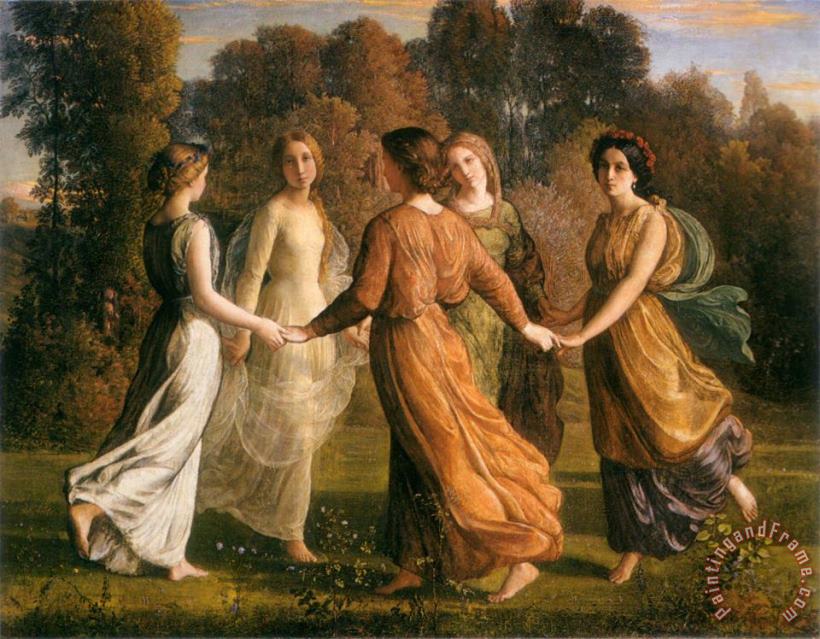 The Poem of The Soul Rays of The Sun painting - Anne Francois Louis Janmot The Poem of The Soul Rays of The Sun Art Print
