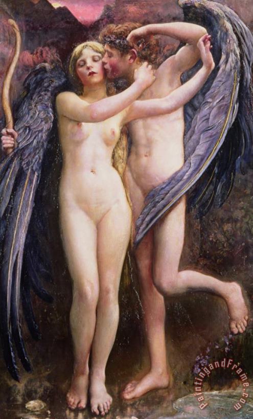 Annie Louisa Swynnerton Cupid and Psyche Art Painting