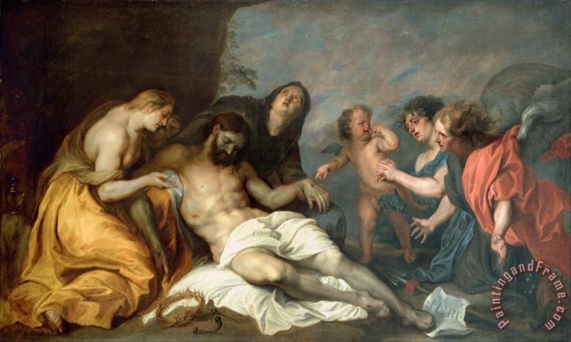 Lamentation Over The Dead Christ painting - Anthonie Van Dyck Lamentation Over The Dead Christ Art Print