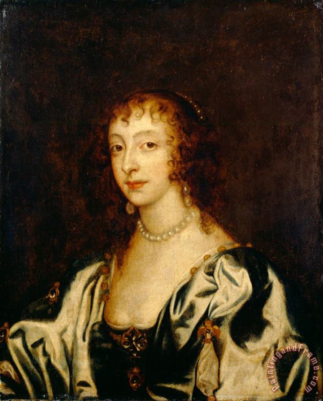 Queen Henrietta Maria 2 painting - Anthonie Van Dyck Queen Henrietta Maria 2 Art Print