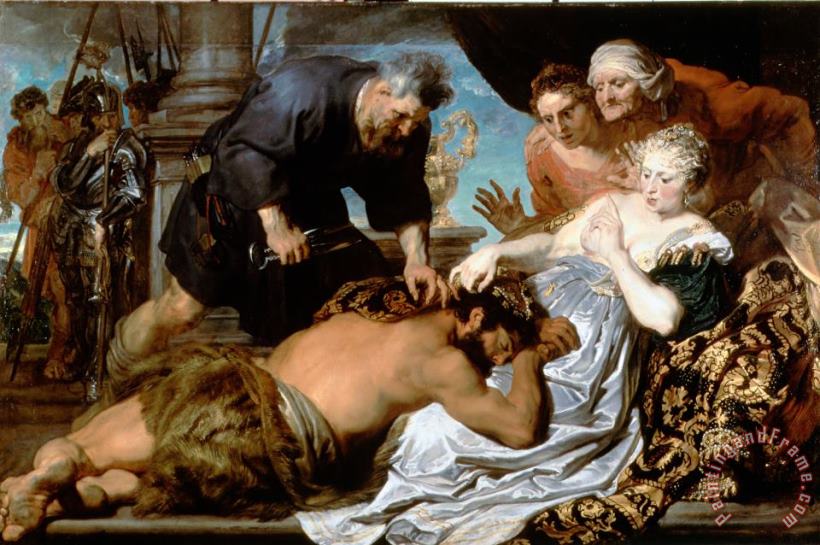 Samson And Delilah 2 painting - Anthonie Van Dyck Samson And Delilah 2 Art Print