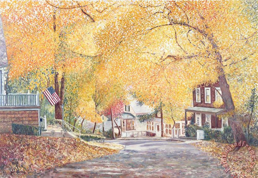 Hillside Avenue Staten Island painting - Anthony Butera Hillside Avenue Staten Island Art Print