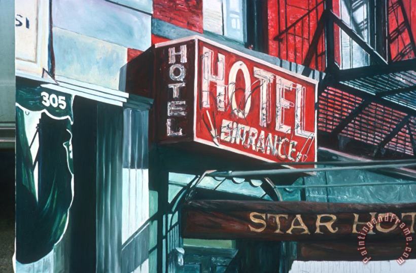 Star Hotel painting - Anthony Butera Star Hotel Art Print