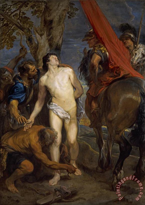 Saint Sebastian Bound for Martyrdom painting - Anthony van Dyck Saint Sebastian Bound for Martyrdom Art Print