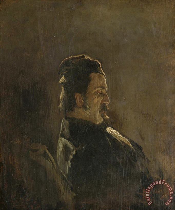 Anton Mauve Portrait of Pieter Frederik Van Os, Painter Art Painting