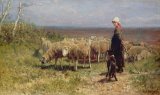 Shepherdess by Anton Mauve