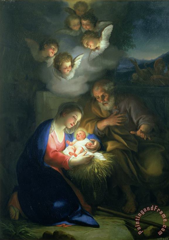Anton Raphael Mengs Nativity Scene Art Painting