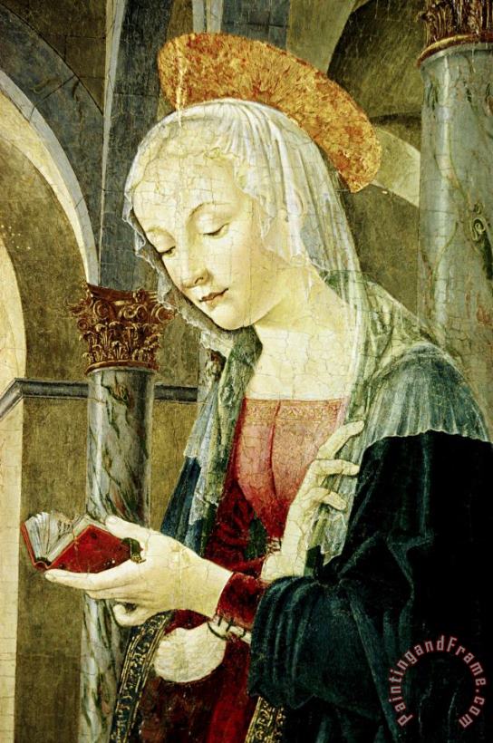 Antoniazzo Romano Detail of The Virgin Mary From The Annunciation Art Print