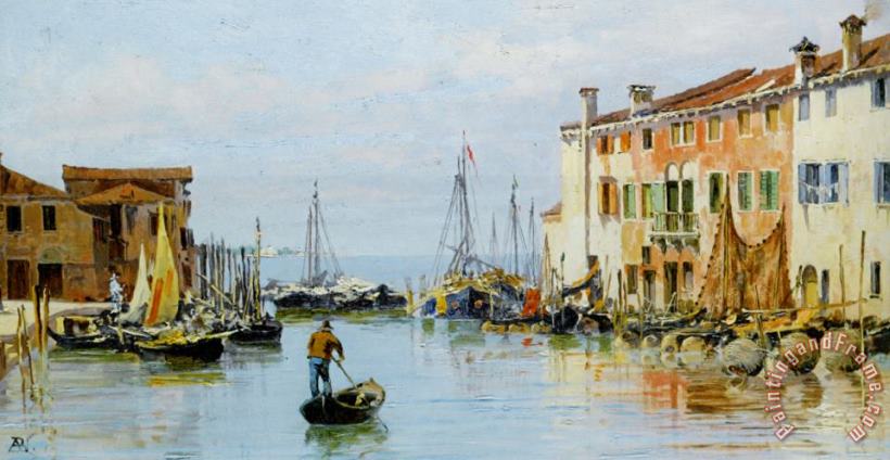 Antonietta Brandeis A Venetian Bay Art Print