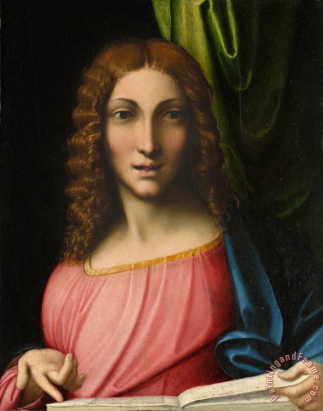 Salvator Mundi painting - Antonio Allegri Correggio Salvator Mundi Art Print
