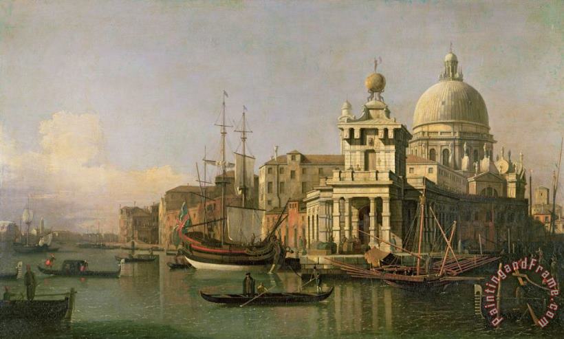 Antonio Canaletto A view of the Dogana and Santa Maria della Salute Art Print