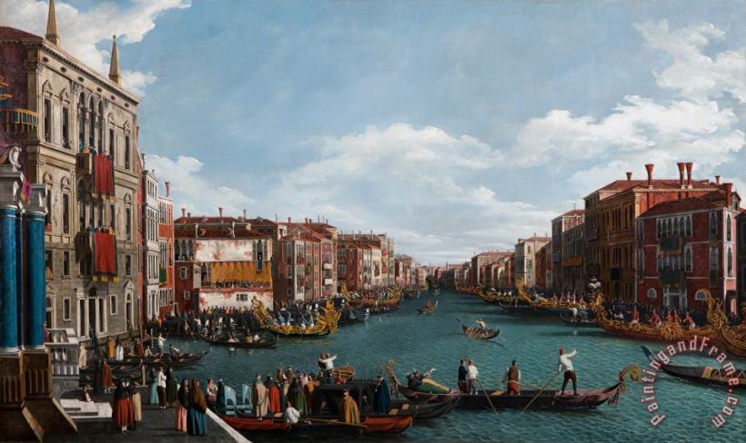 The Grand Canal At Venice painting - Antonio Canaletto The Grand Canal At Venice Art Print