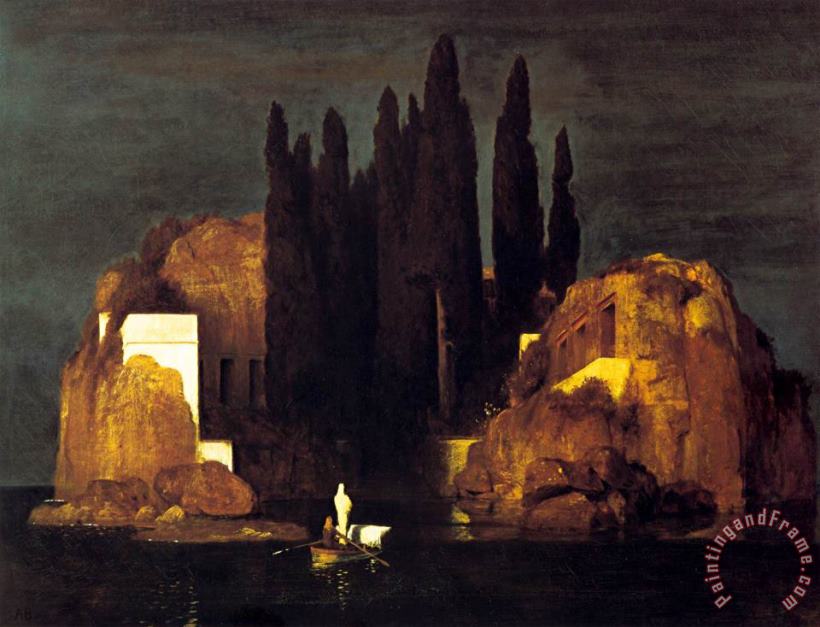Isle of The Dead Version I painting - Arnold Bocklin Isle of The Dead Version I Art Print