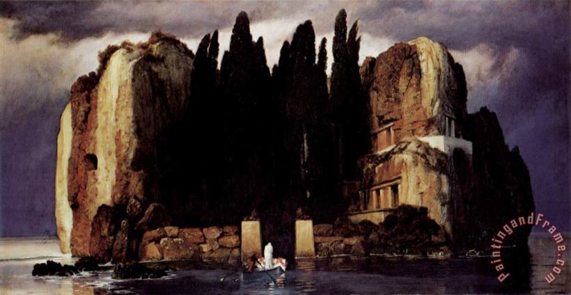 Isle of The Dead Version V painting - Arnold Bocklin Isle of The Dead Version V Art Print