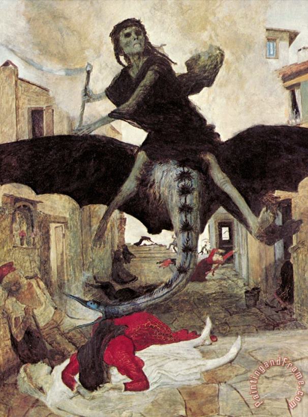 Arnold Bocklin The Plague Art Painting