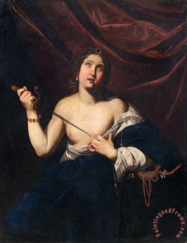 Lucretia painting - Artemisia Gentileschi Lucretia Art Print