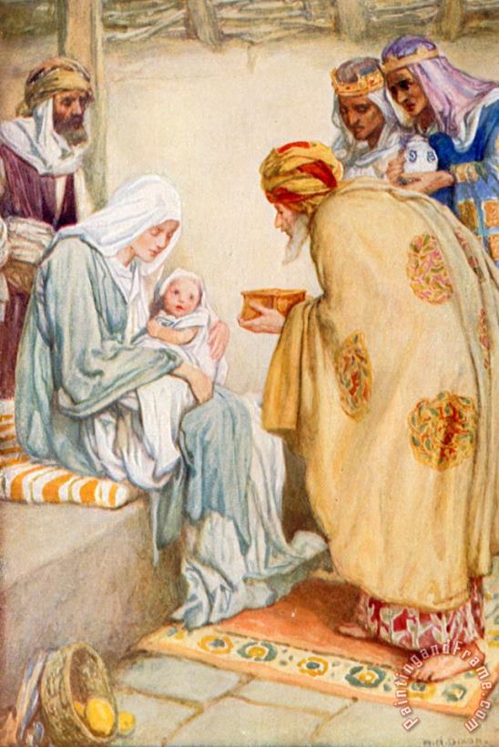 The Visit of the Wise Men painting - Arthur A Dixon The Visit of the Wise Men Art Print