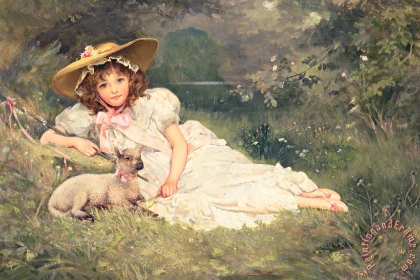 Arthur Dampier May The Little Shepherdess Art Print