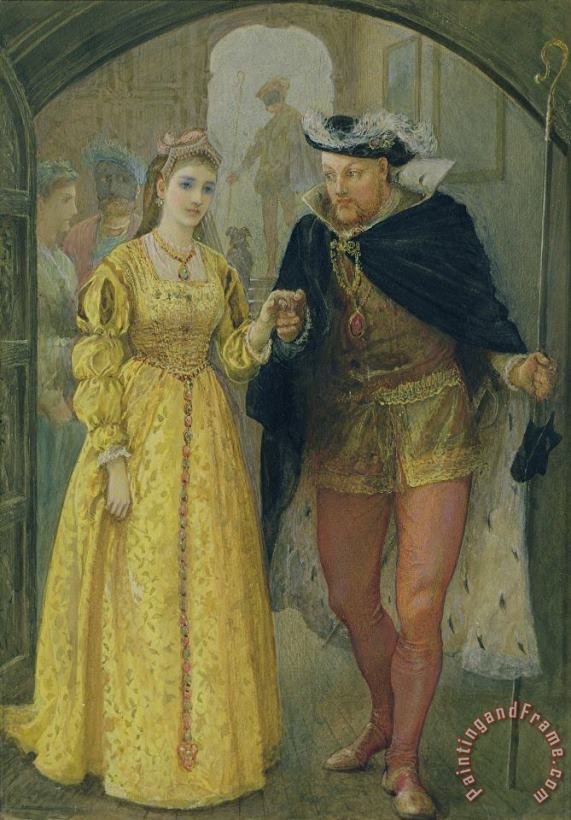 Henry VIII and Anne Boleyn painting - Arthur Hopkins Henry VIII and Anne Boleyn Art Print