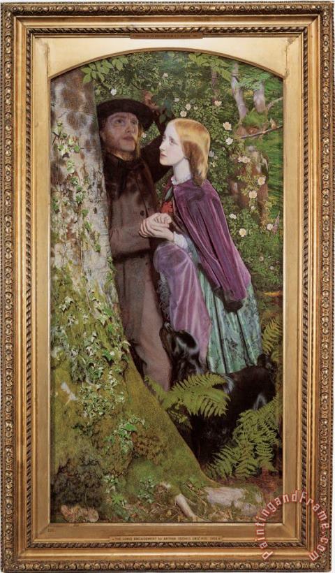 The Long Engagement painting - Arthur Hughes The Long Engagement Art Print