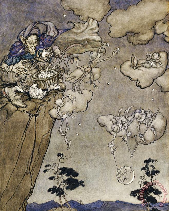 Arthur Rackham They Were Ruled By An Old Squaw Spirit Art Painting