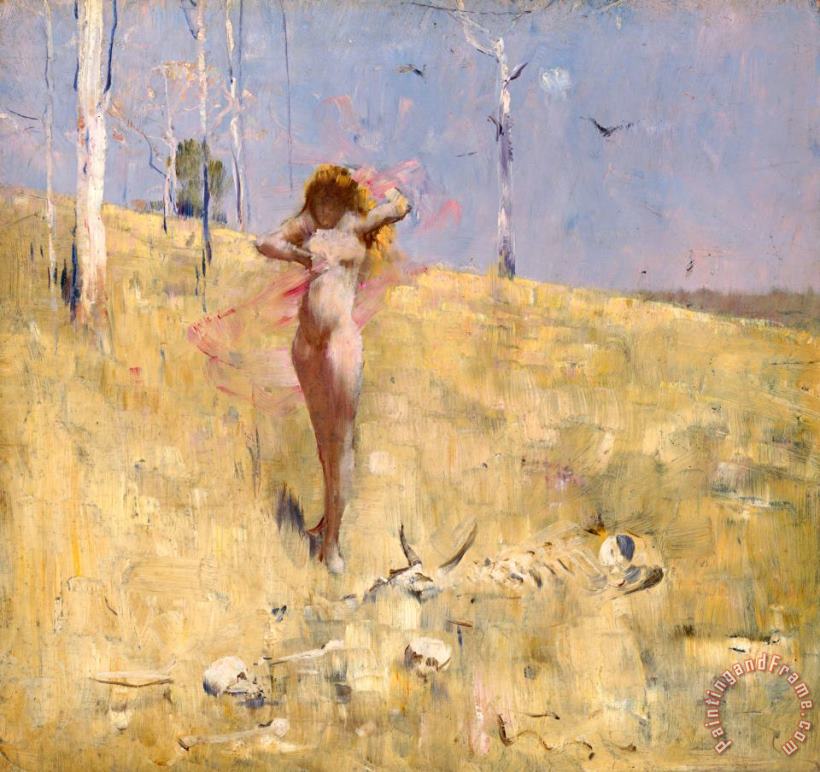 The Spirit of The Drought painting - Arthur Streeton The Spirit of The Drought Art Print