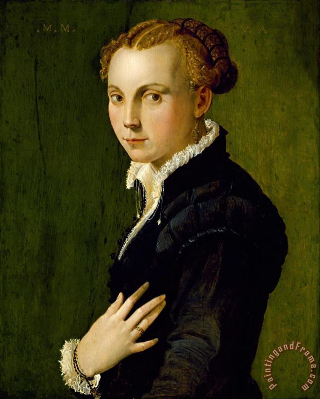 Artist, maker unknown, Italian? Portrait of a Woman Art Painting