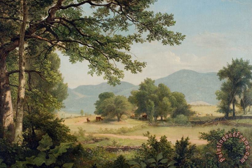 Asher Brown Durand Catskill Meadows In Summer Art Painting