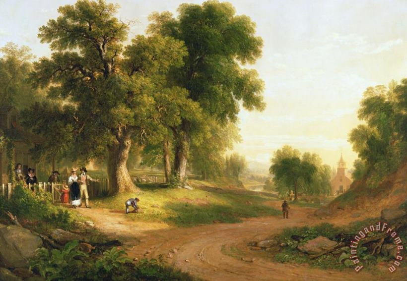 Asher Brown Durand Sunday Morning Art Painting