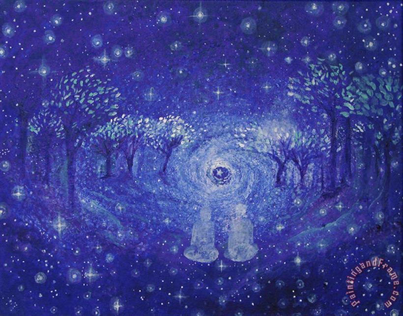 A Star Night painting - Ashleigh Dyan Moore A Star Night Art Print