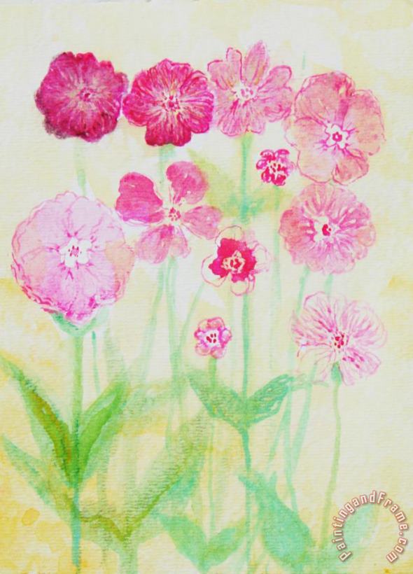 Ashleigh Dyan Moore Pink Flowers Art Painting
