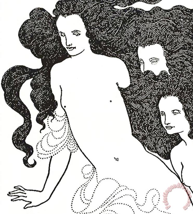 Aubrey Beardsley The Comedy Of The Rhinegold Art Print
