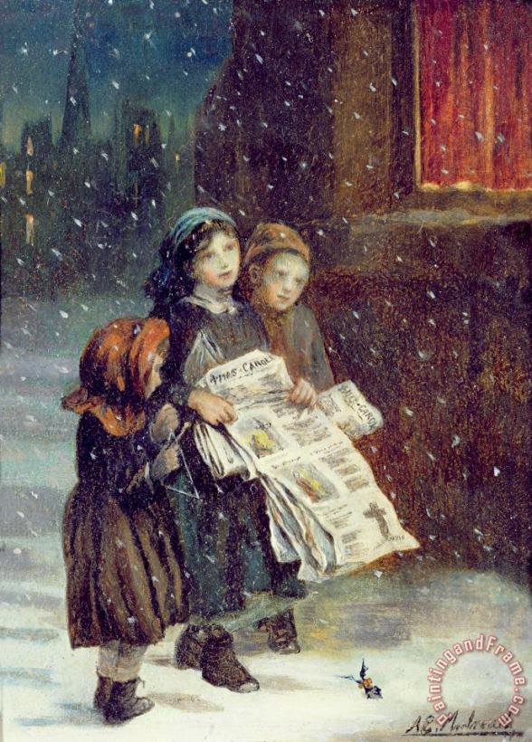 Augustus Edward Mulready Carols for Sale Art Print