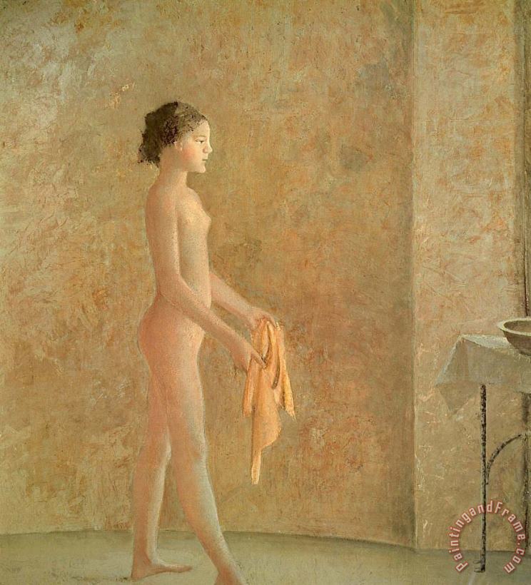 Nude in Profile painting - Balthasar Klossowski De Rola Balthus Nude in Profile Art Print