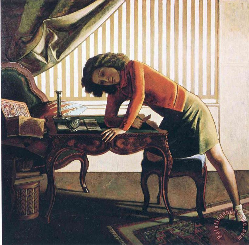 Balthasar Klossowski De Rola Balthus Patience 1943 Art Painting