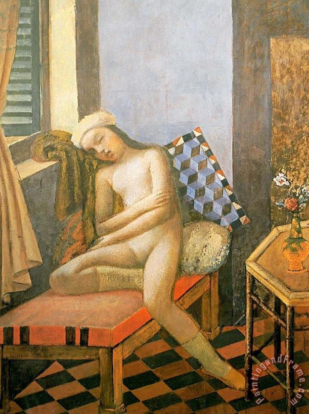 Balthasar Klossowski De Rola Balthus Sleeping Nude 1980 Art Print