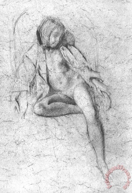 Balthasar Klossowski De Rola Balthus Study for The Painting Nude Resting 1972 Art Print
