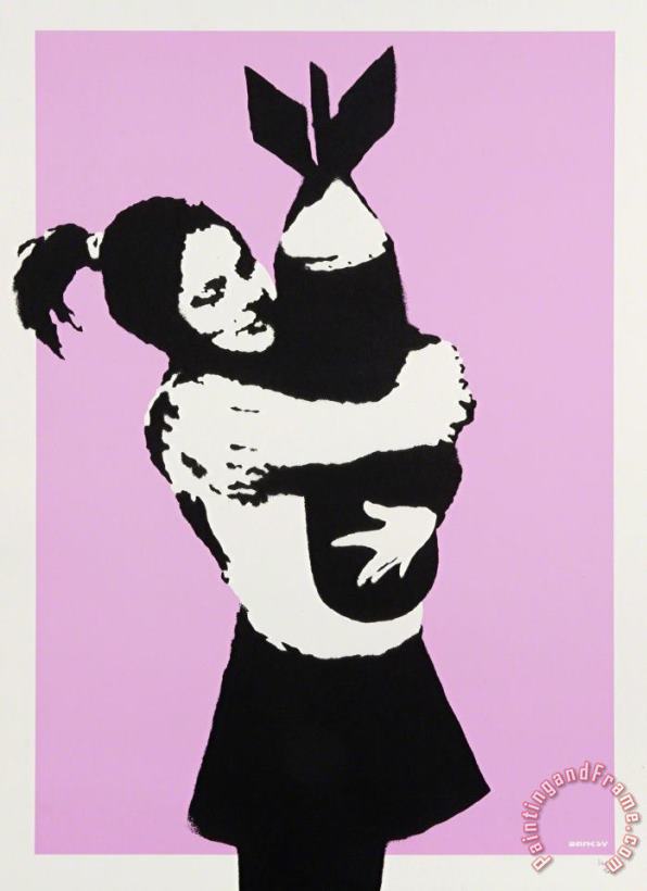 Bomb Love, 2004 painting - Banksy Bomb Love, 2004 Art Print
