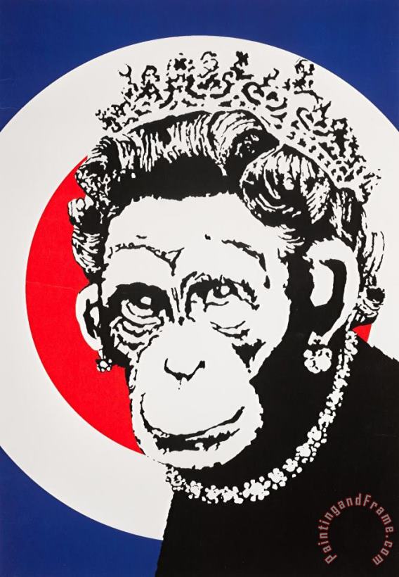 Banksy Monkey Queen, 2003 Art Painting