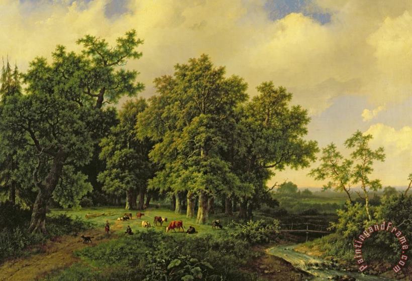 Barend Cornelis Koekkoek Landscape Art Painting