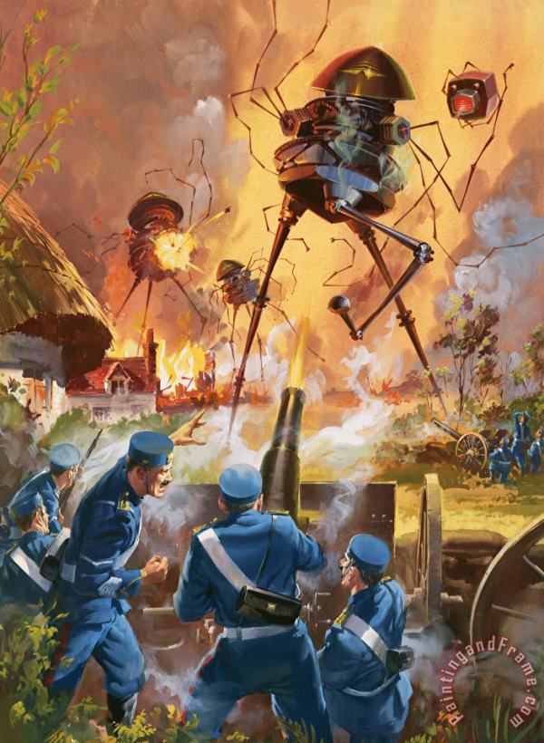 Barrie Linklater War of the Worlds Art Painting