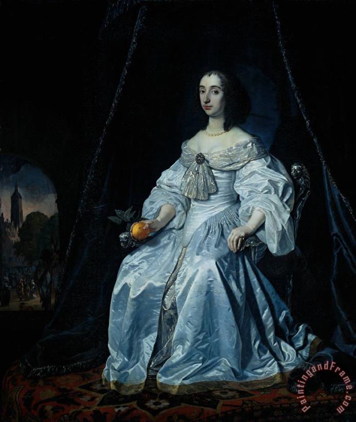 Bartholomeus Van Der Helst Princess Henrietta Mary Stuart Art Painting