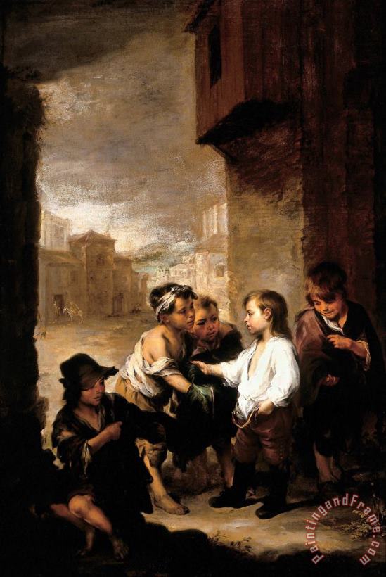 Bartolome Esteban Murillo Saint Thomas of Villanueva Dividing His Clothes Among Beggar Boys Art Painting