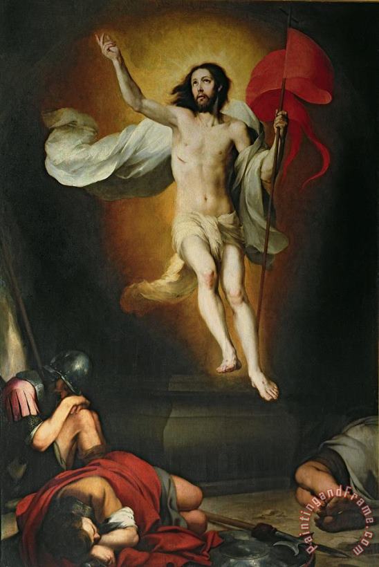 The Resurrection of Christ painting - Bartolome Esteban Murillo The Resurrection of Christ Art Print